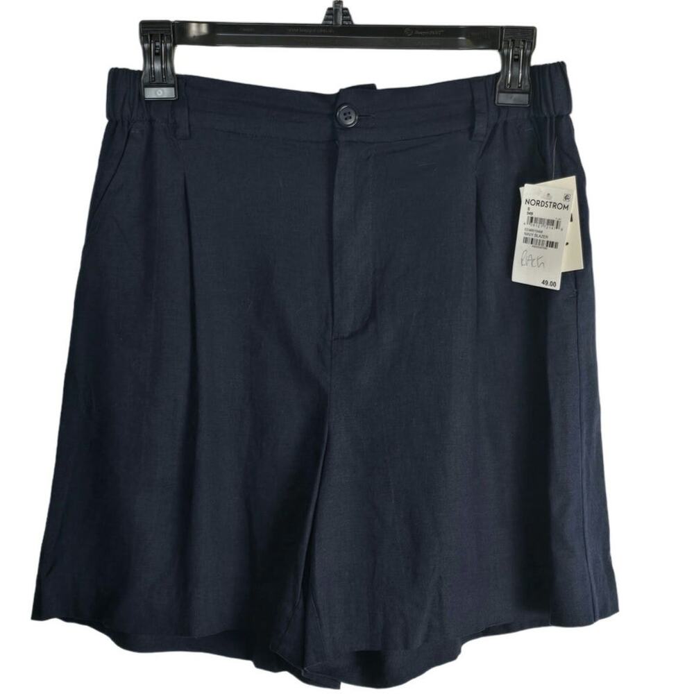 Open Edit Navy Blazer Shorts size small 95%‎ Linen